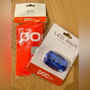 POCito Safety Bib and LED Alert Set - Orange and Blue